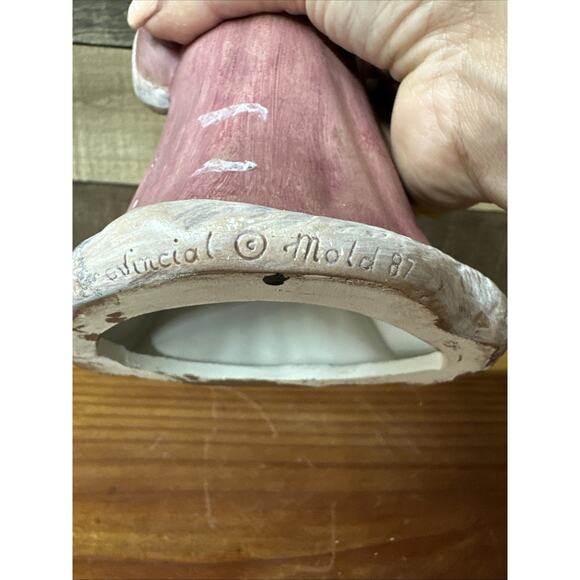 Vintage Provincial Mold Handpainted Old World Santa Claus Ceramic Figurine 9” - Picture 7 of 7